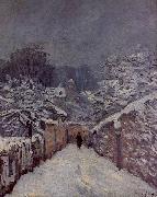 Alfred Sisley Snow at Louveciennes oil painting artist